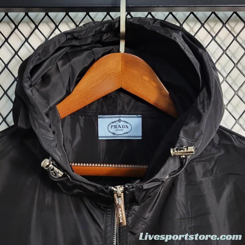 2023 PRADA Black Windbreaker