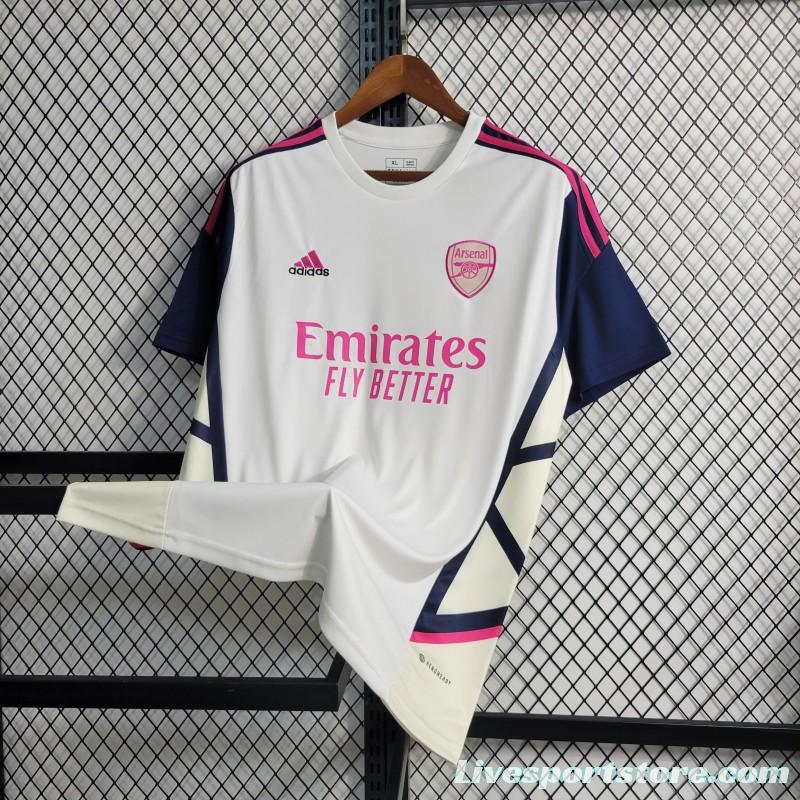 23-24 Arsenal Training White Jersey