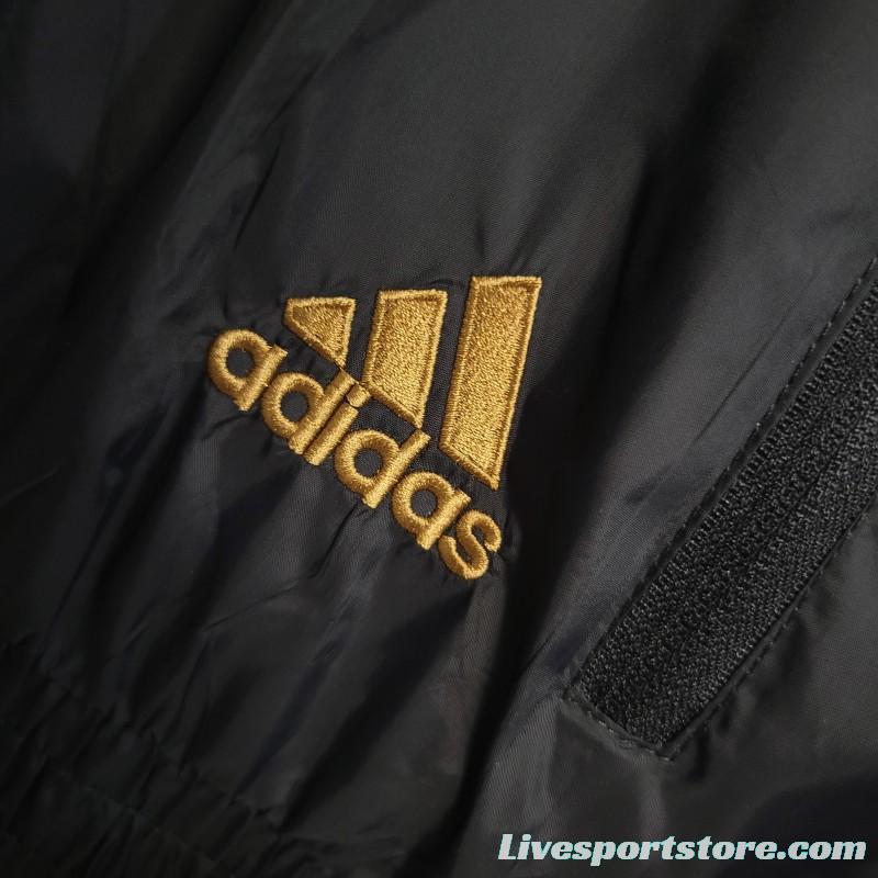 2023 Adidas Black White Brown Windbreaker