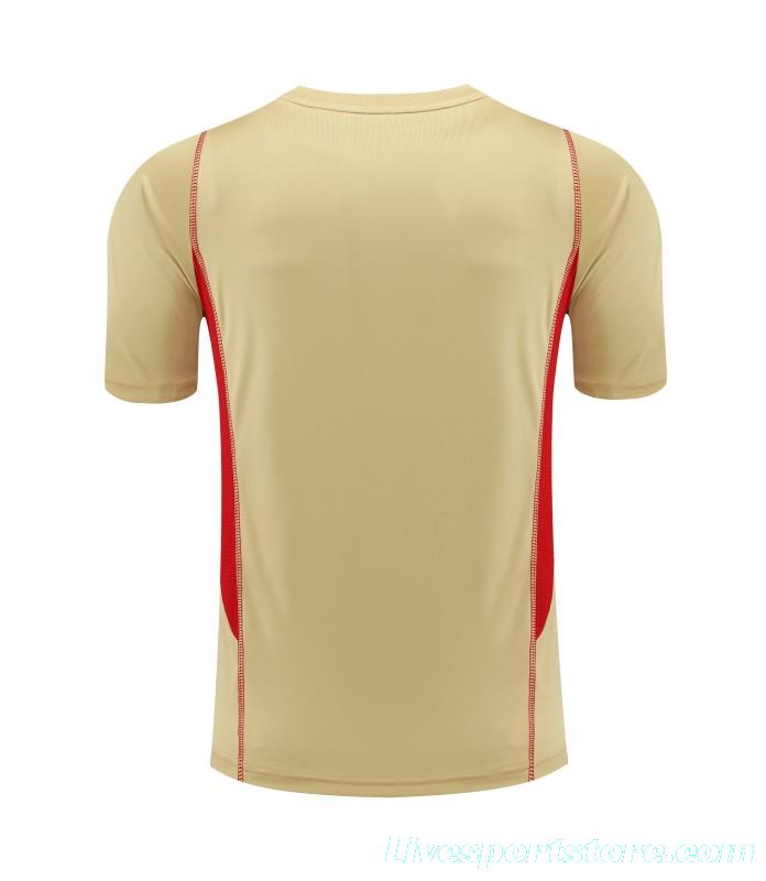 23-24 Sao Paulo Beige Short Sleeve Jersey+Shorts