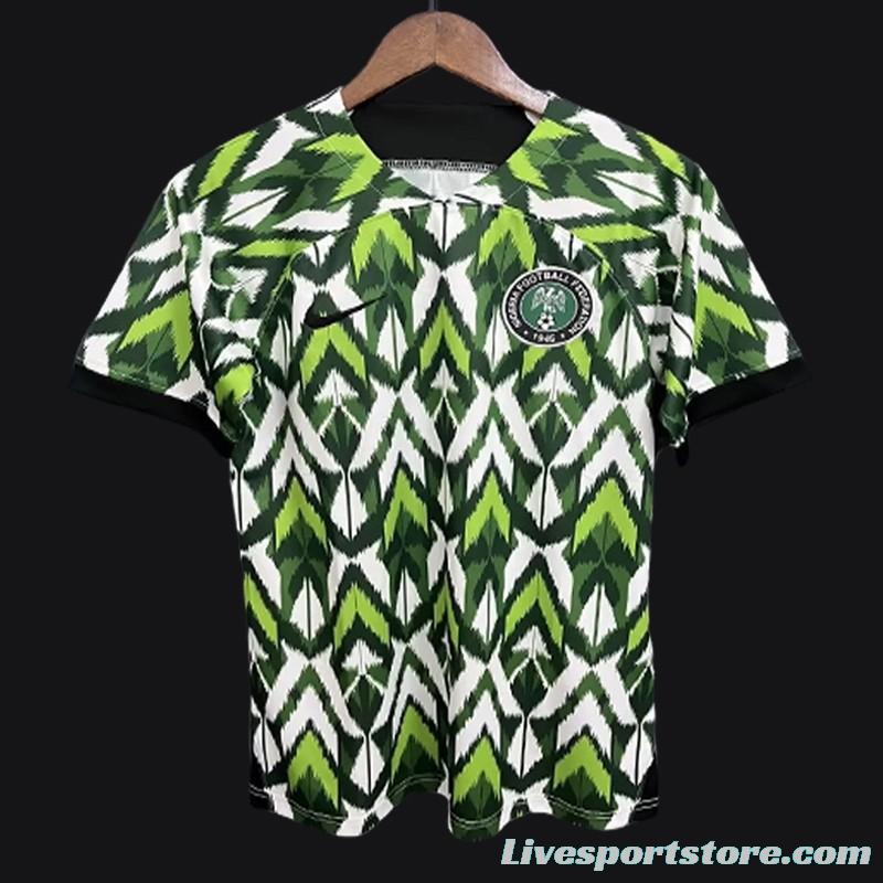 2023 Nigeria Training Jersey Green Special Jersey