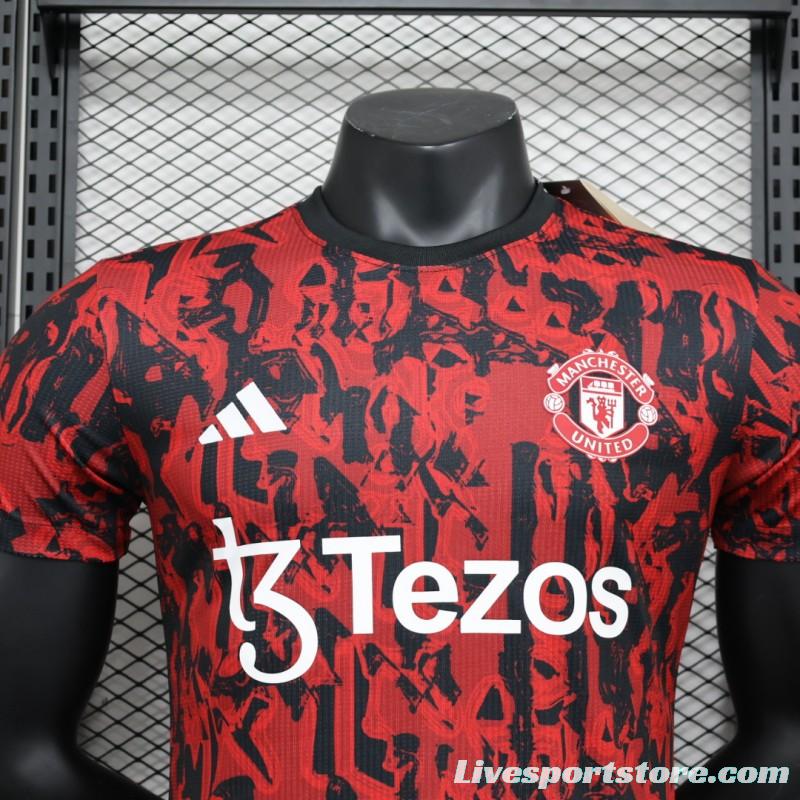 Player Version 23/24 Manchester United Red Training Jersey