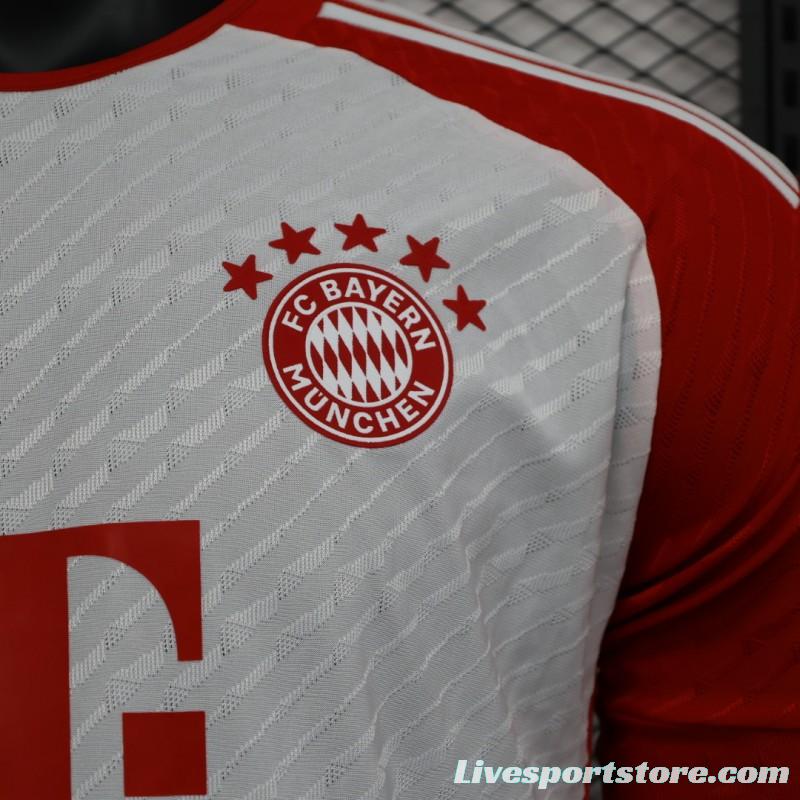 Player Version 23/24 Bayern Munich Home Long Sleeve Jersey