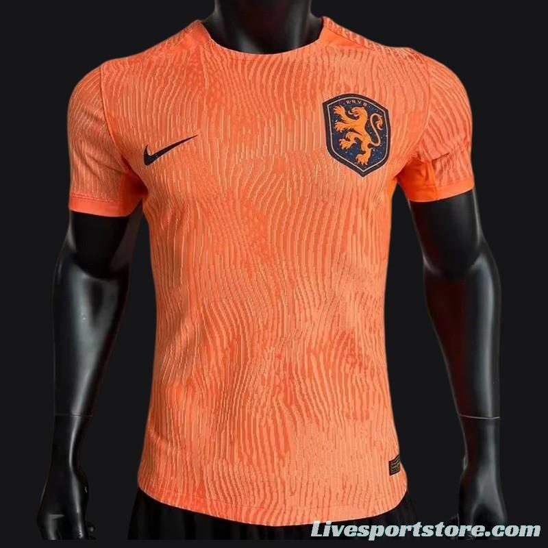 Player Version 2023 Netherlands Home Jersey