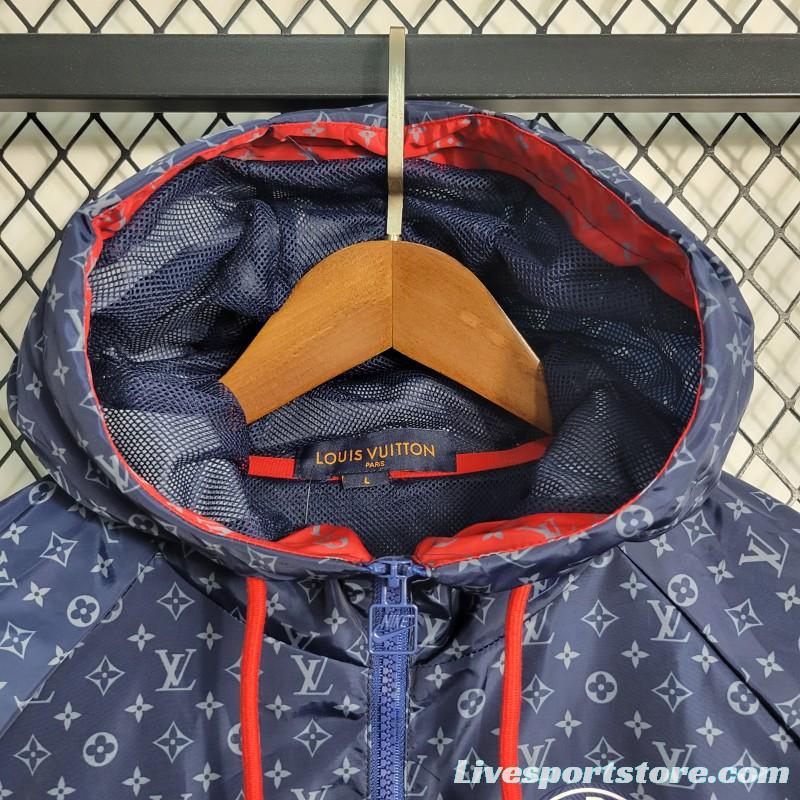 23-24 PSGxLV Navy Windbreaker