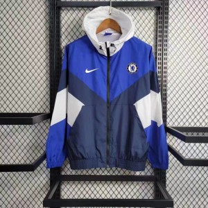 23-24 Chelsea Navy Blue Windbreaker