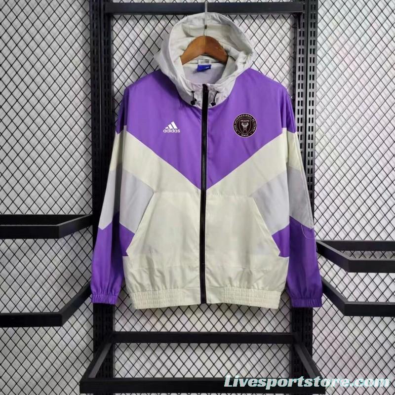 23-24 Inter Miami White Purple Windbreaker