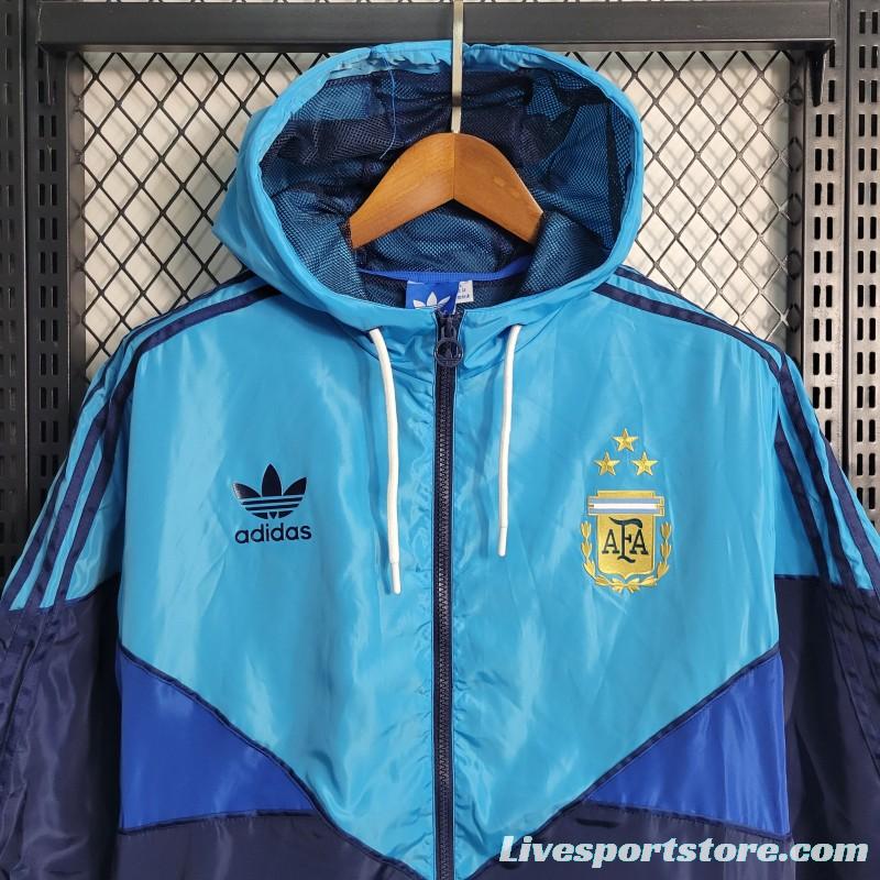 2023 Argentina Navy Blue Windbreaker