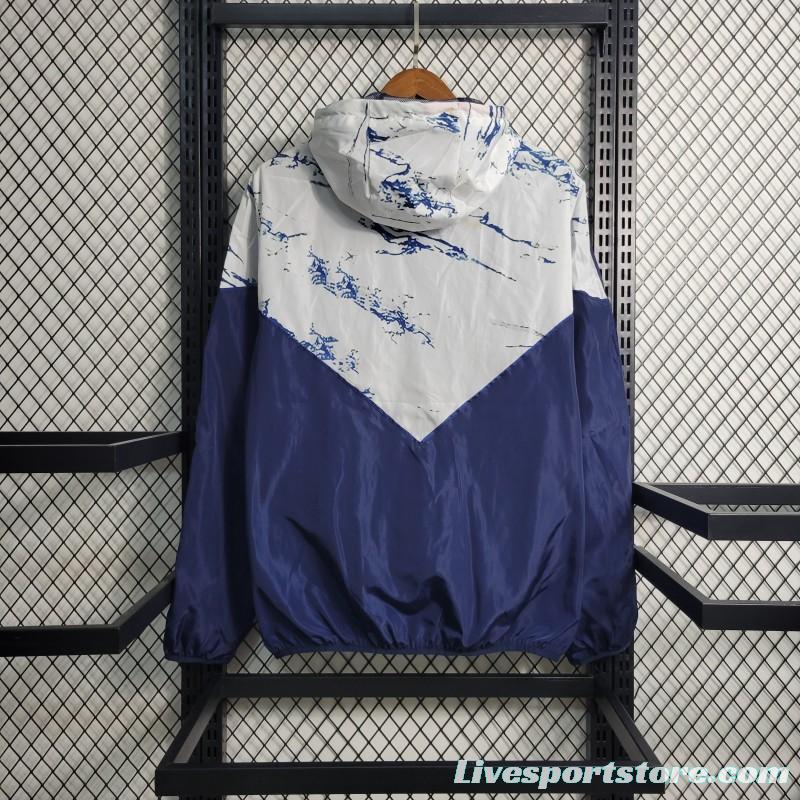 2023 Italy Navy White Windbreaker