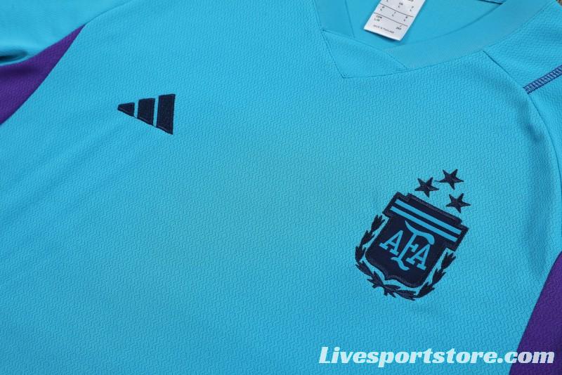 2023 ArgentinaBlue Short Sleeve+Shorts