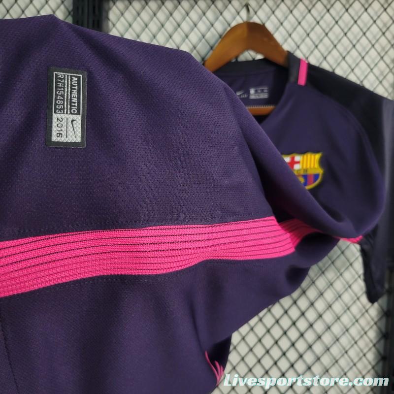 Retro 16-17 Barcelona Away Purple Jersey