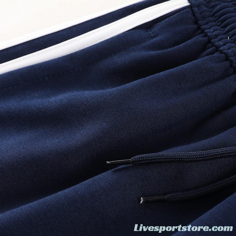 2023 Adidas Navy Hoodie Full Zipper Jacket +Pants