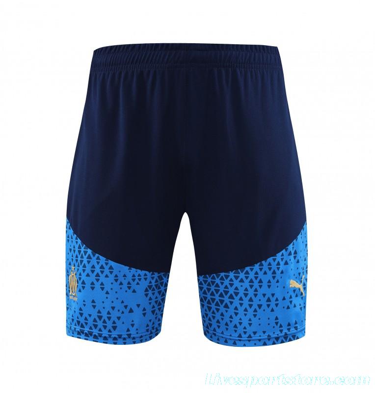 23 24 Olympique Marseille Blue Short Sleeve+Shorts