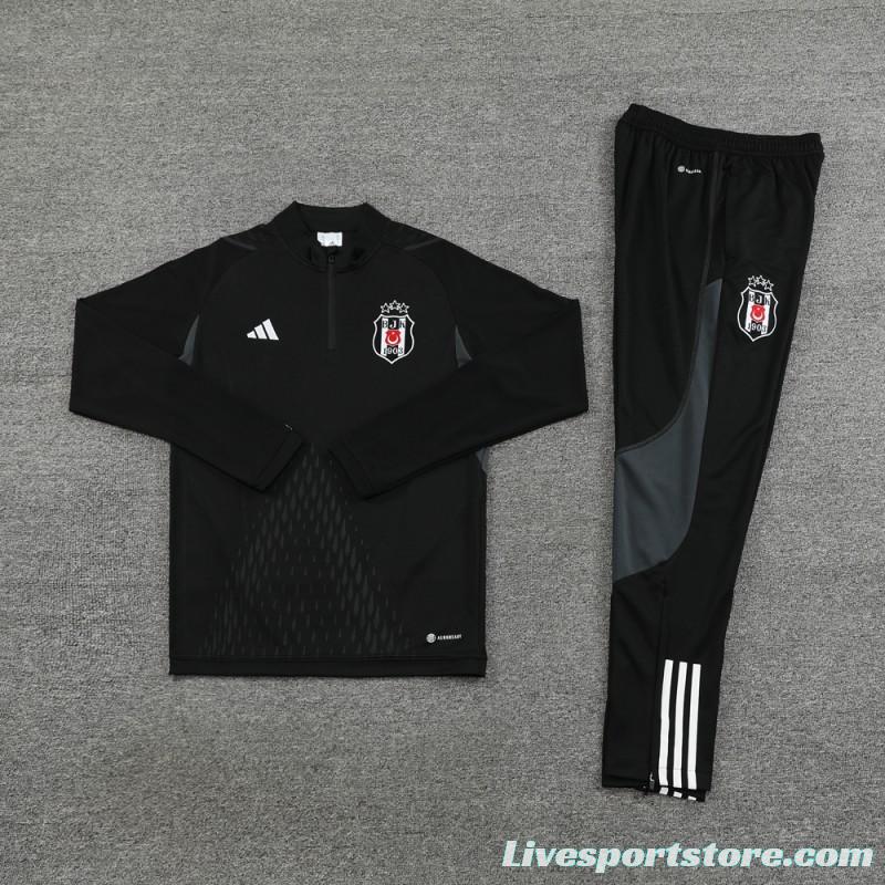 23/24 Besiktas Black Half Zipper Jacket+Pants