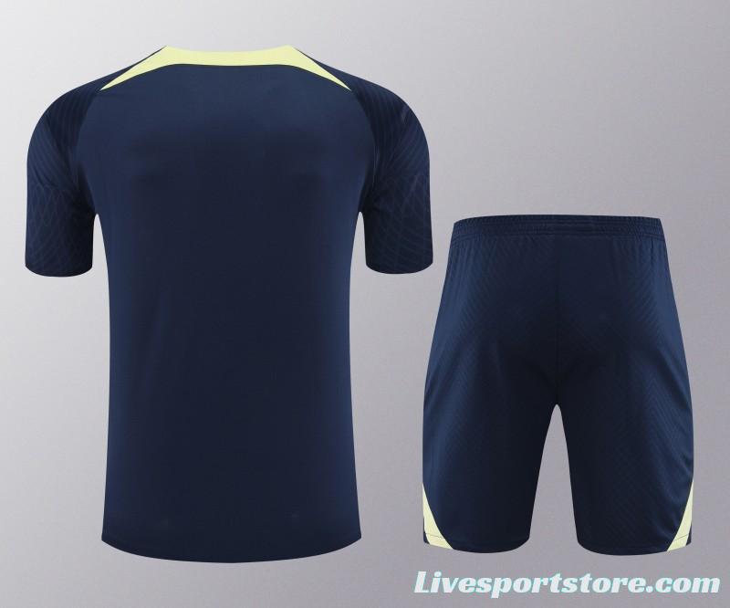 24/25 Club America Navy Short Sleeve Jeresy+Shorts