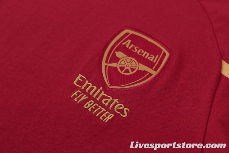 23/24 Arsenal Red Cotton Short Sleeve Jersey+Shorts