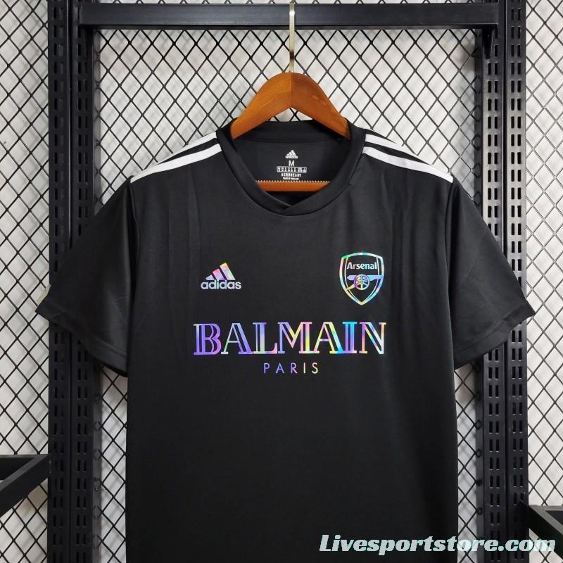 24/25 Arsenal x Balmain  Black Training Jersey