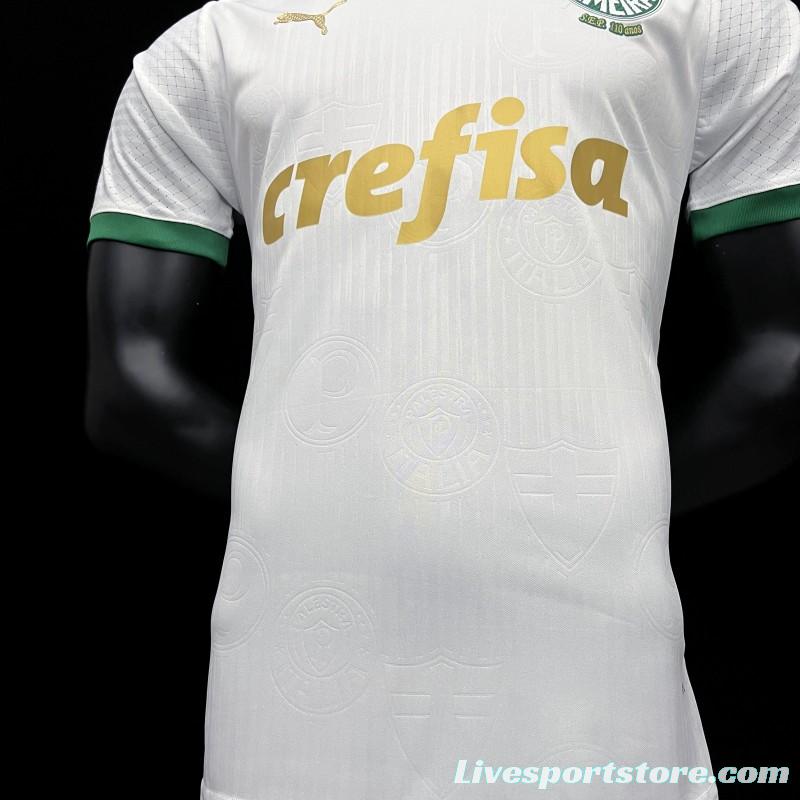 Player Version 24/25 Palmeiras Away White Jersey