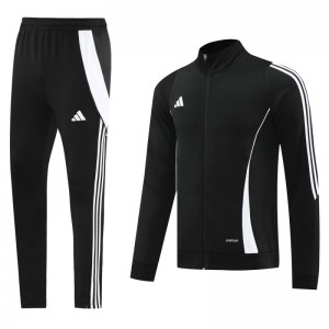 2024 Adidas Black/White Full Zipper Jacket+Pants