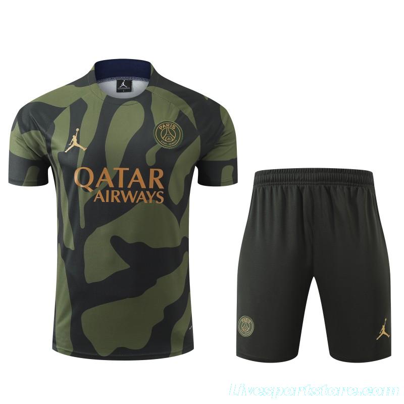 23/24 PSG Camouflage Short Sleeve Jersey+Shorts