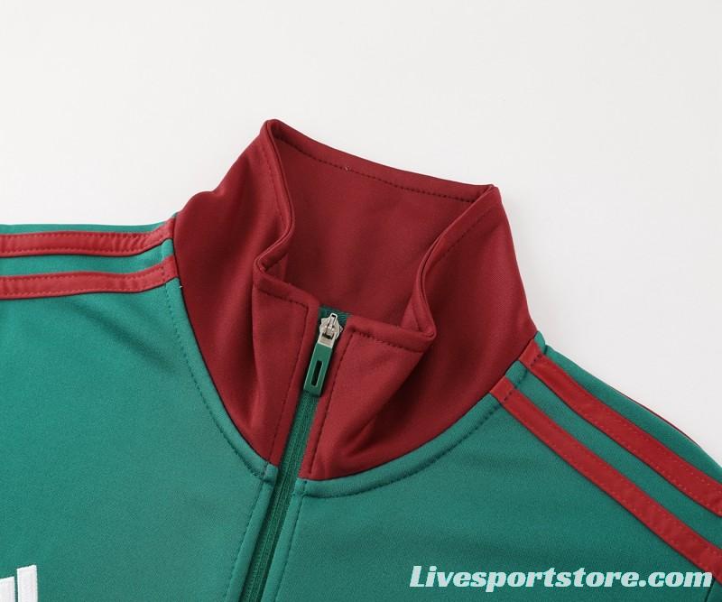 2024 Mexico Green Full Zipper Jacket +Long Pants