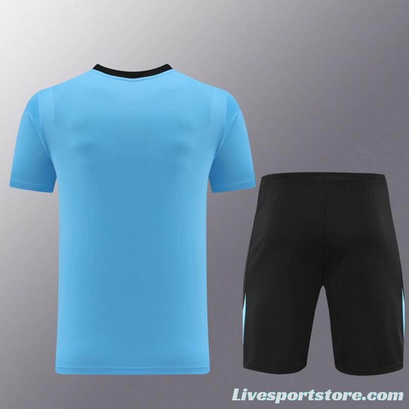 24/25 Nike Blue/black Short Sleeve Jersey+Shorts