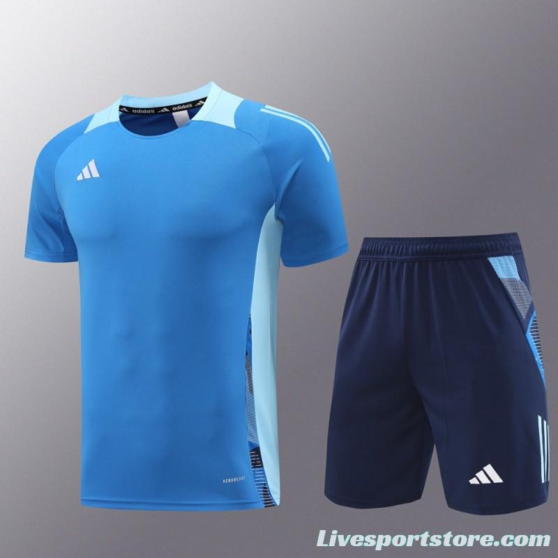 24/25 Adidas Blue Short Sleeve Jersey+Shorts