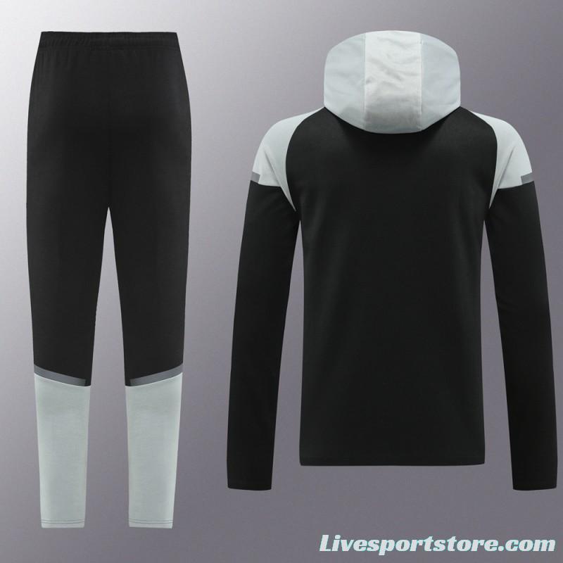 2024 Puma Black/Grey Full Zipper Jacket +Long Pants