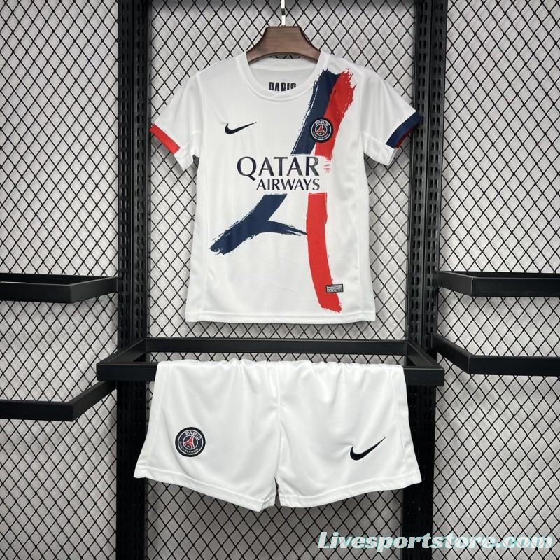 24/25 Kids PSG Paris Saint-Germain Away Jersey