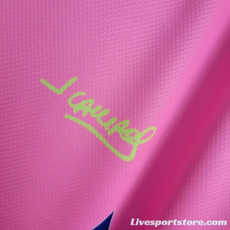 Retro 1992/93 Mexico Goalkeeper CAMPOS 1 Home Pink Jersey