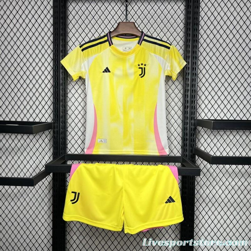 24/25 Kids Juventus Away Yellow Jersey