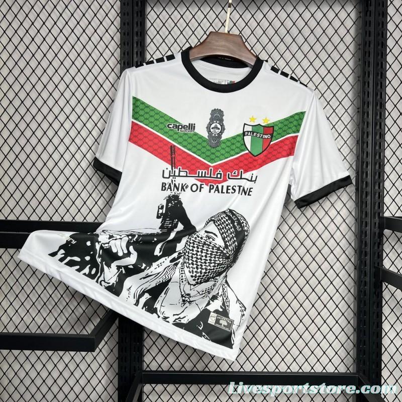 2024/25 CD Palestino White Graffiti Jersey