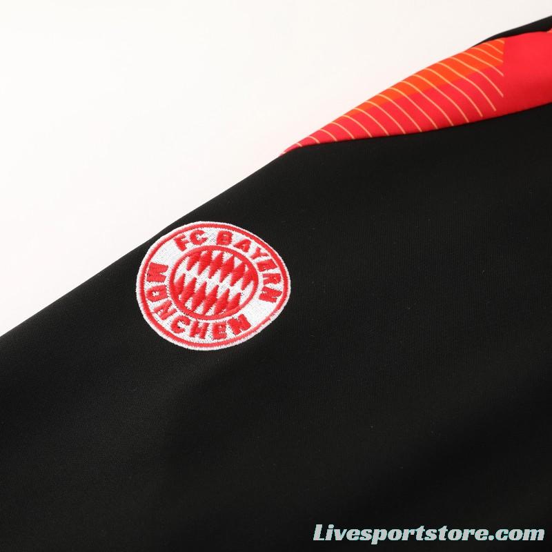 24/25 Bayern Munich Red Full Zipper Jacket +Long Pants