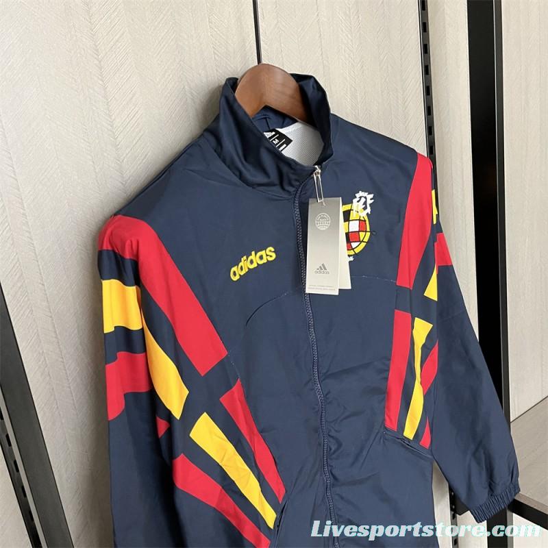 2024 Spain Navy Windbreaker