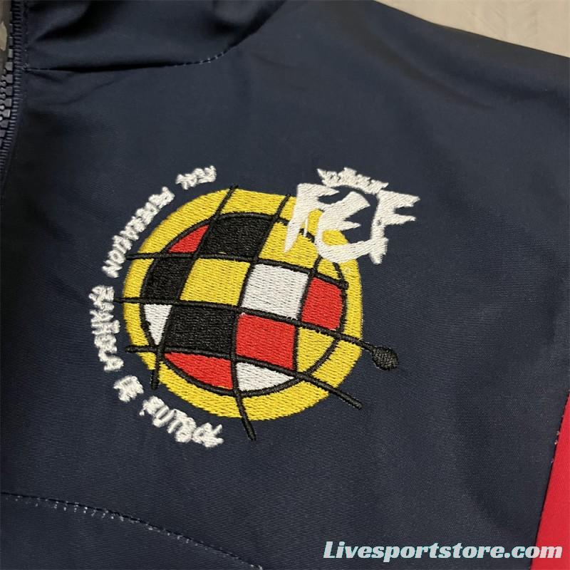 2024 Spain Navy Windbreaker