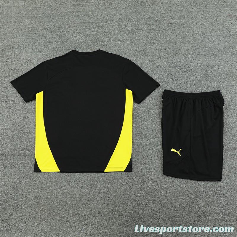 24/25 Borussia Dortmund Black Short Sleeve Jersey+Shorts