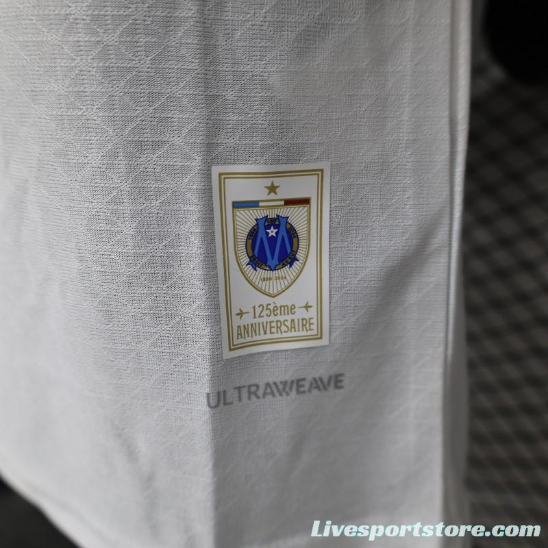 Player Version 24/25 Olympique Marseille 125th Anniversary White Jersey