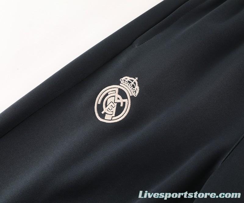 24/25 Real Madrid Light Pink Full Zipper Jacket +Long Pants