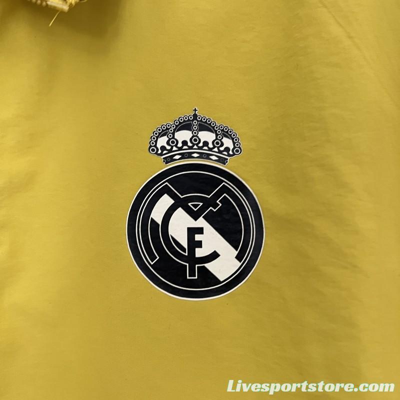 24/25 Real Madrid Yellow/Red Reversible Windbreaker