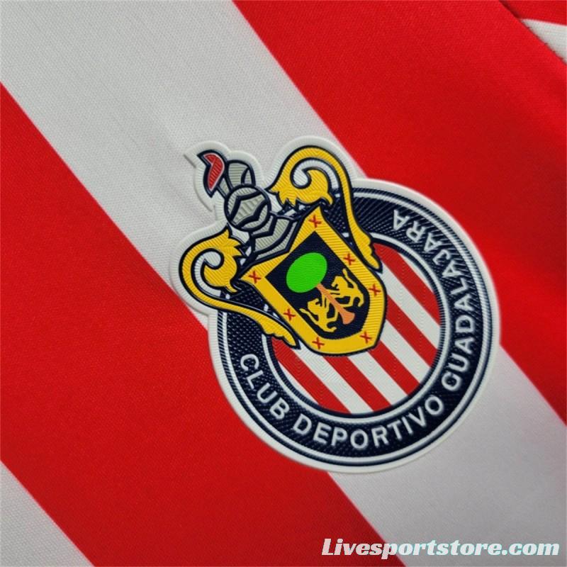 24/25 Chivas Guadalajara Home Long Sleeve Jersey