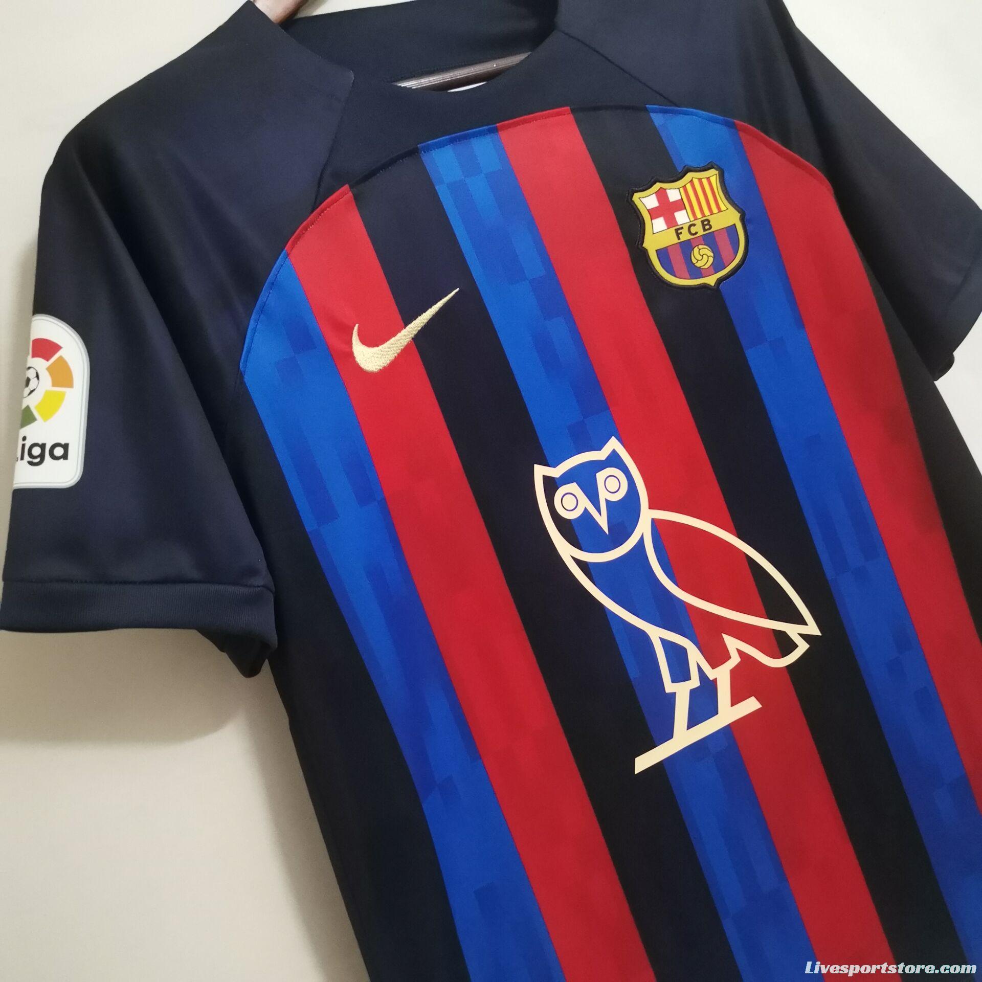 22/23 Barcelona Drake Jersey