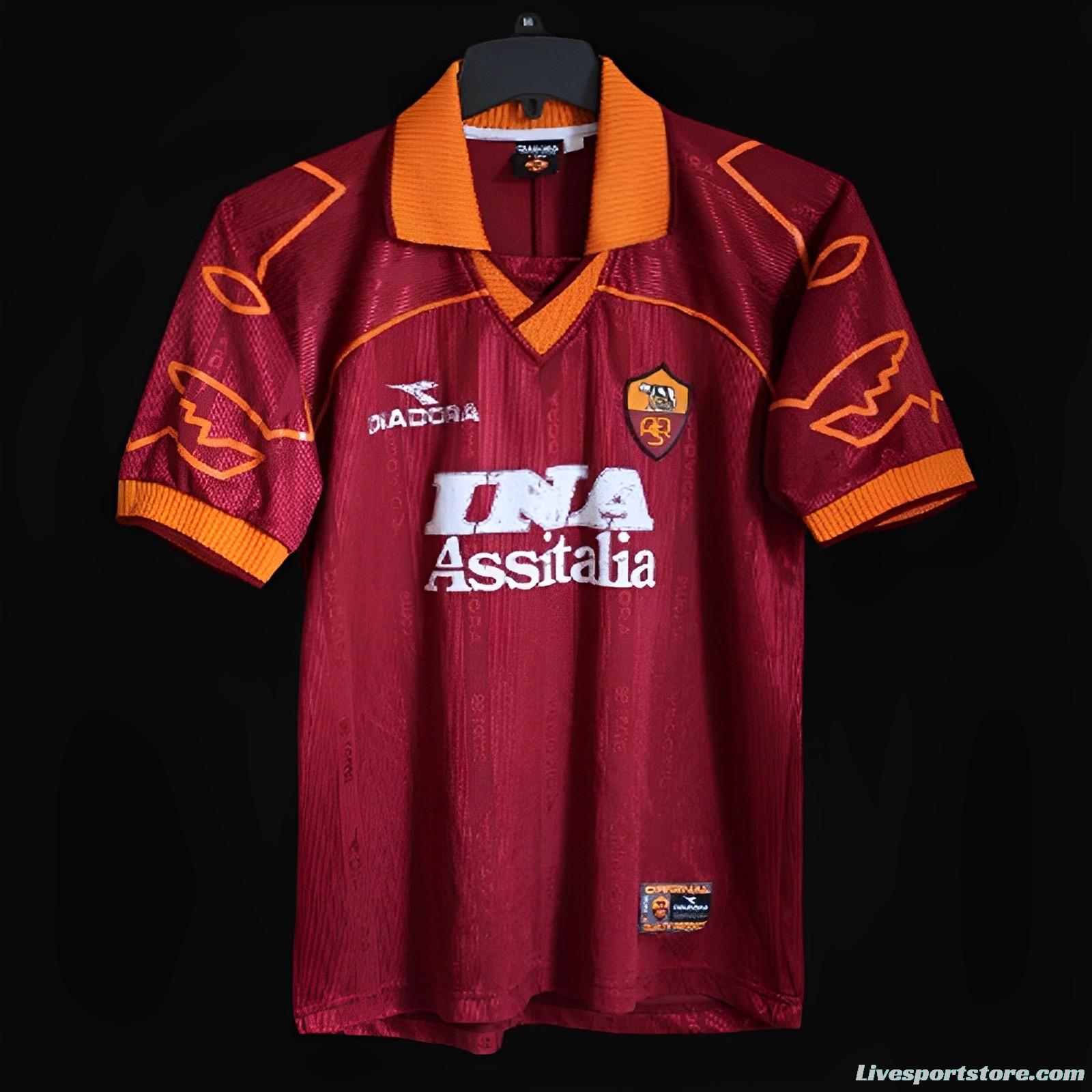 Retro 99/00 AS Roma Home Jersey