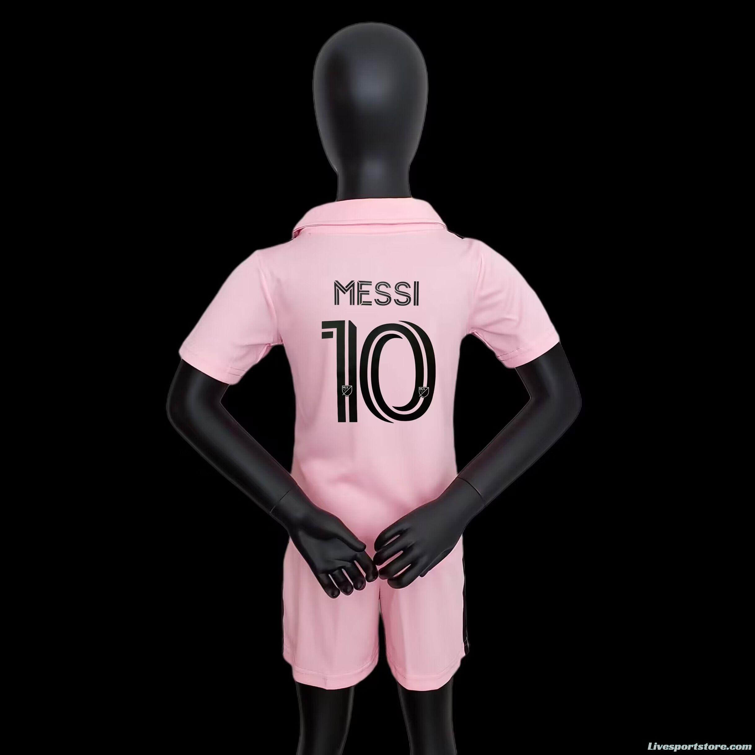 23/24 Kids Inter Miami MESSI Home Jersey