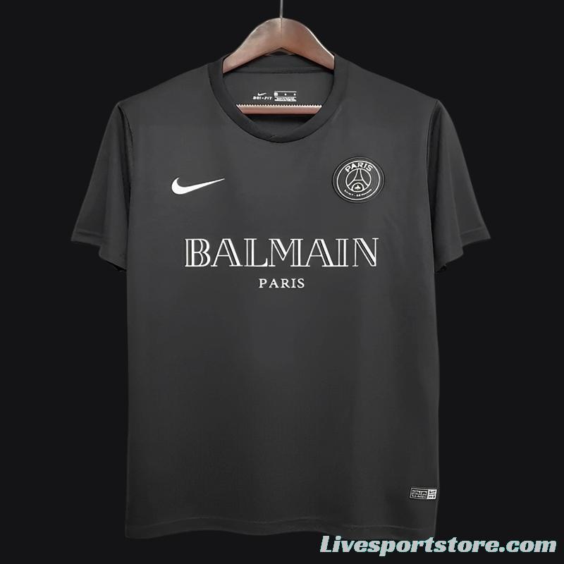 Retro 2020 PSGx Balmain Black Jersey