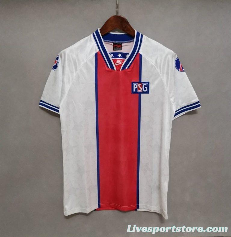 Retro 94/95 PSG White Away Jersey