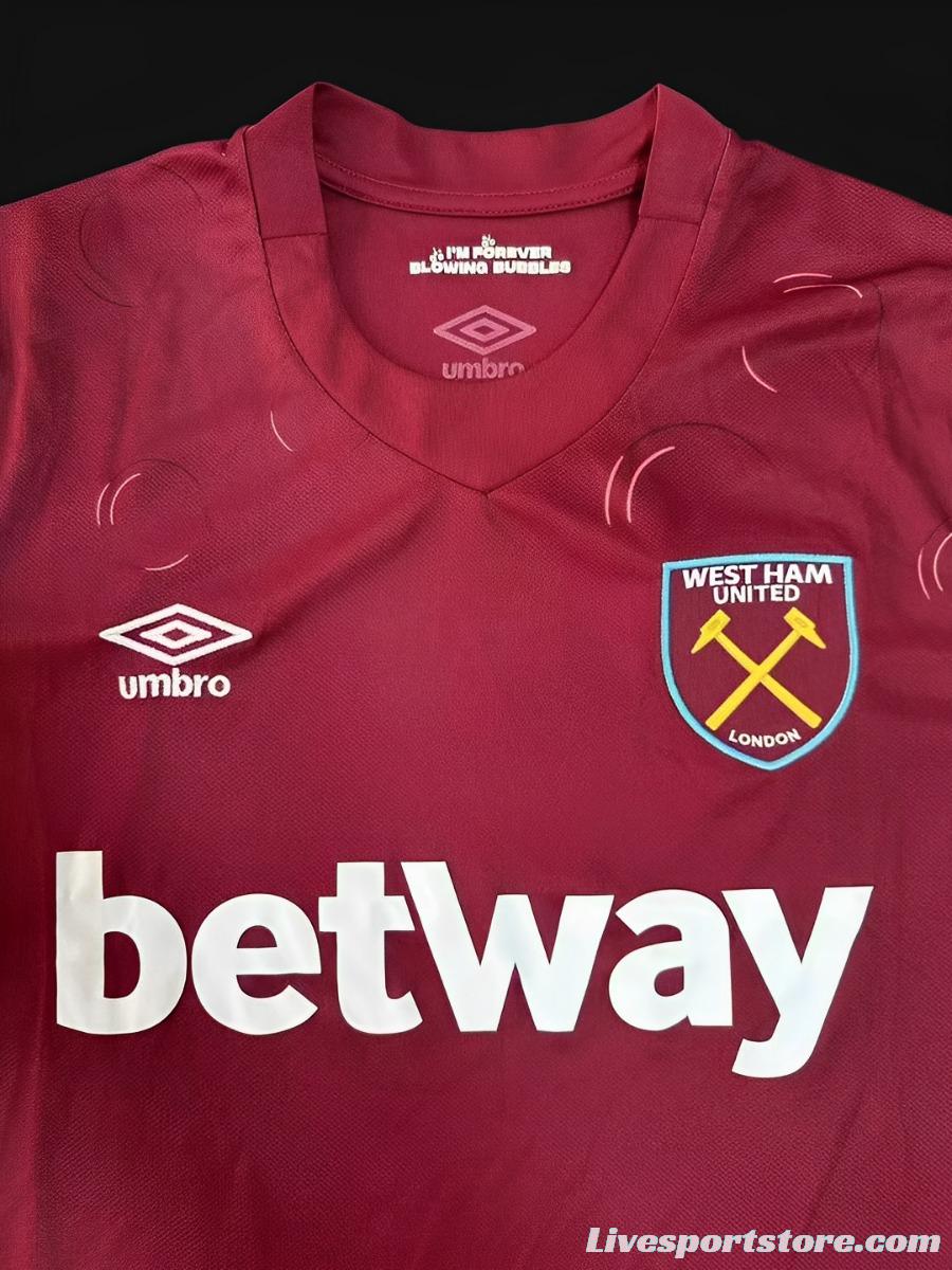 23/24 West Ham United Home Jersey