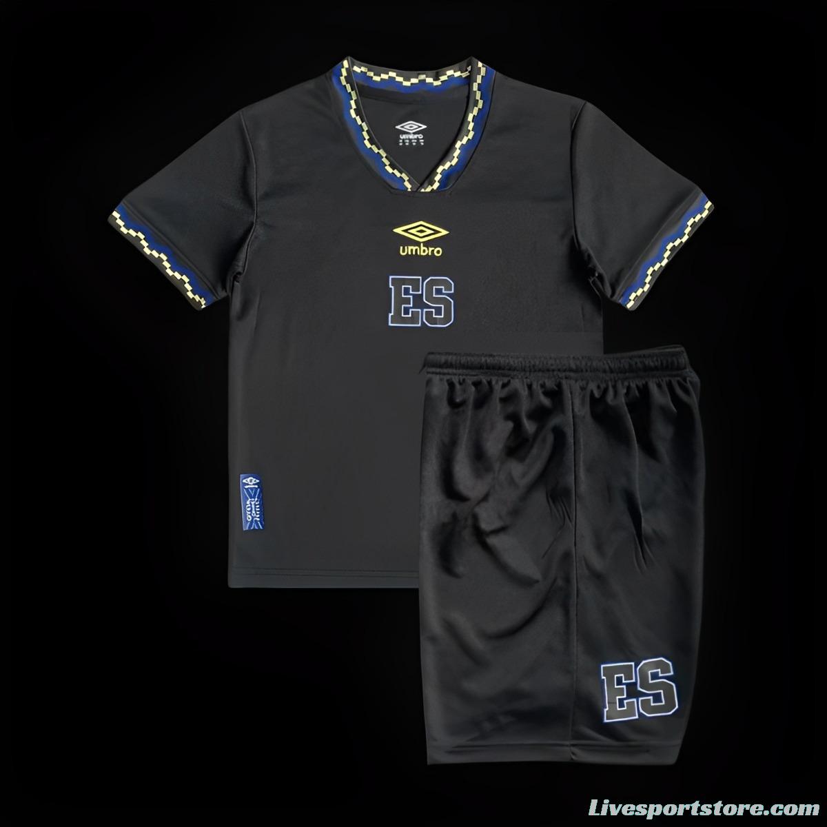 2023 EI Salvador Third Black Jersey