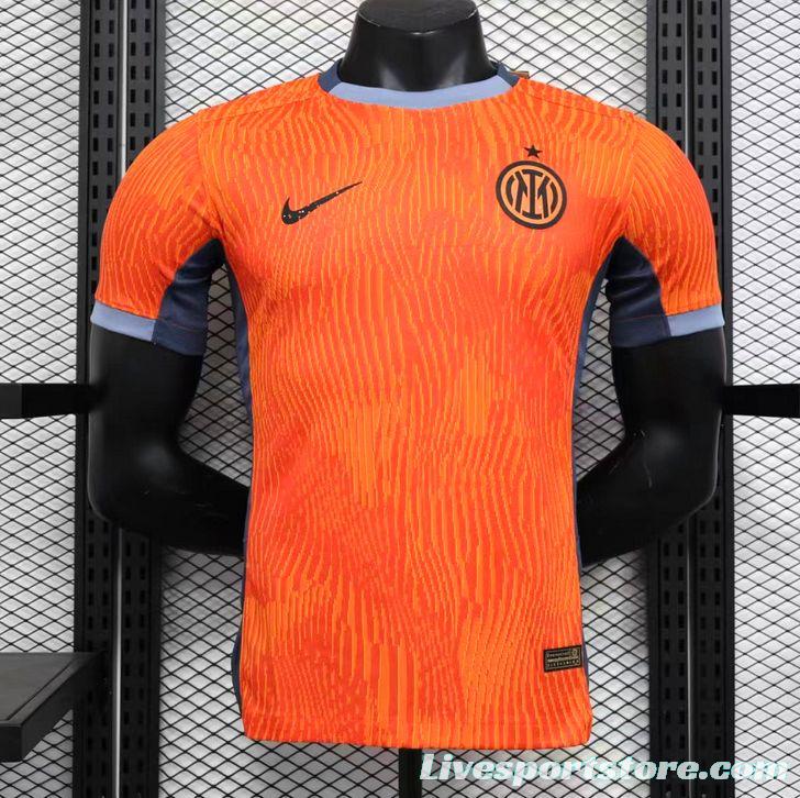 Player Version 23/24 Inter Milan Third Orange Jersey