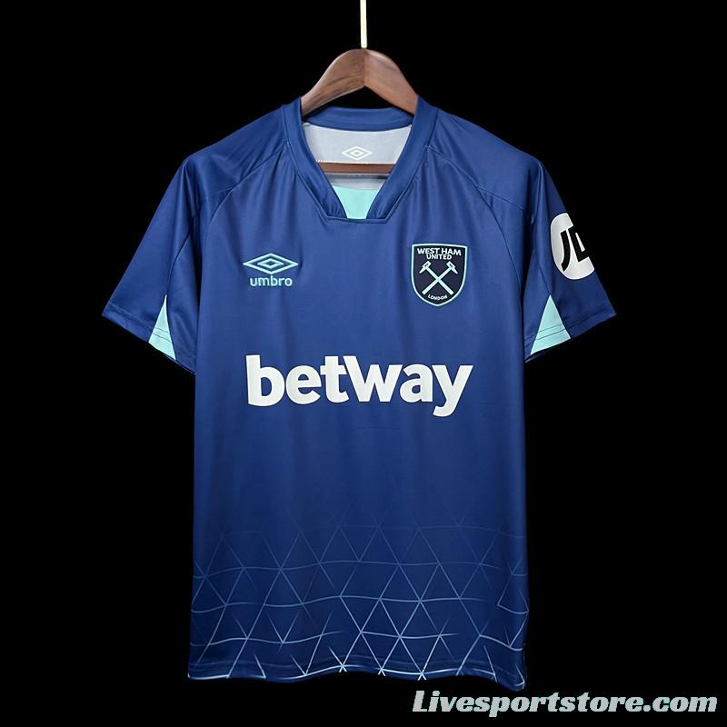 23/24 West Ham Third Blue Jersey