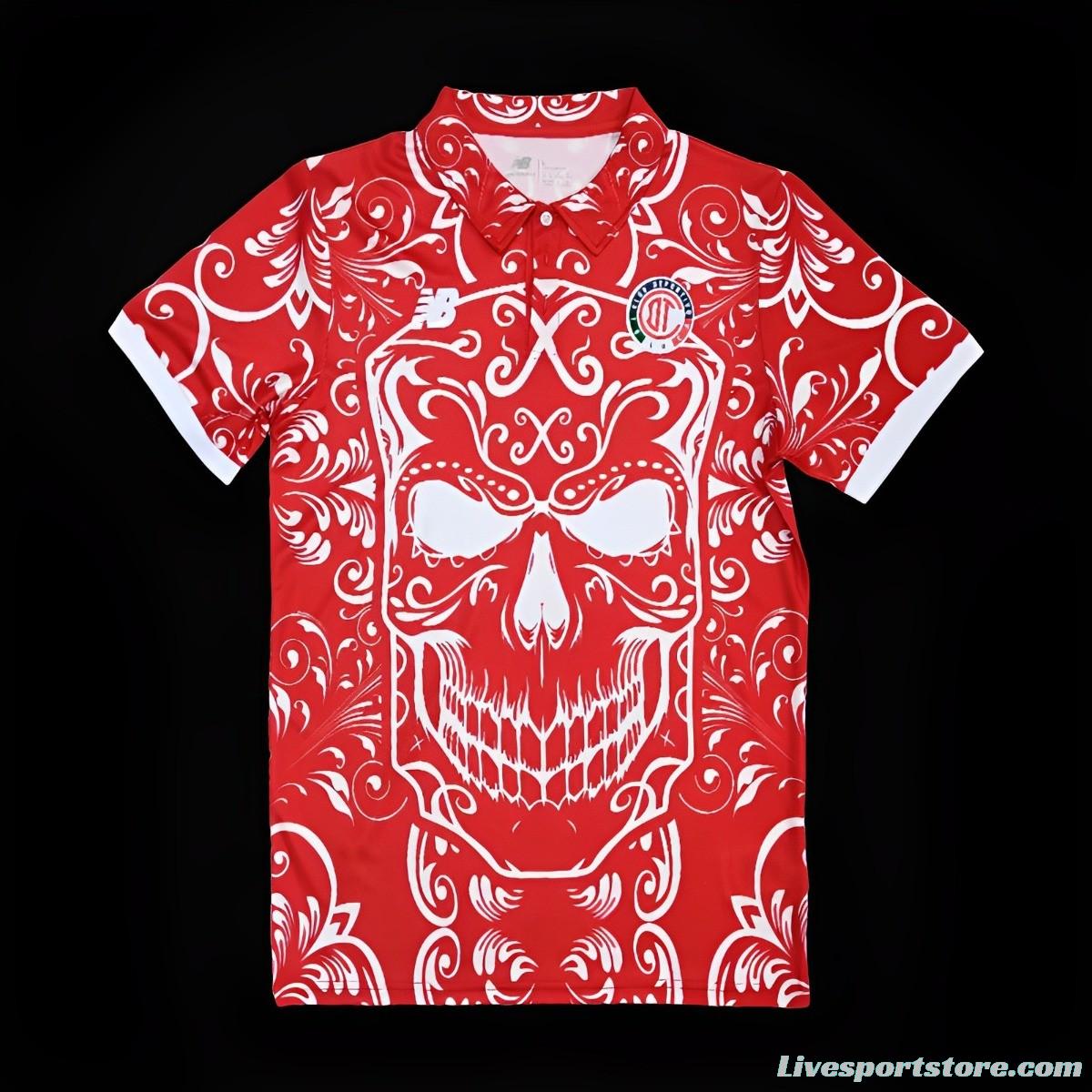 23/24 Toluca Red Day of the Dead Special Jersey